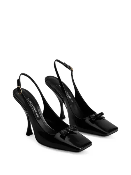Pantofi cu toc Dolce & Gabbana slingback negru