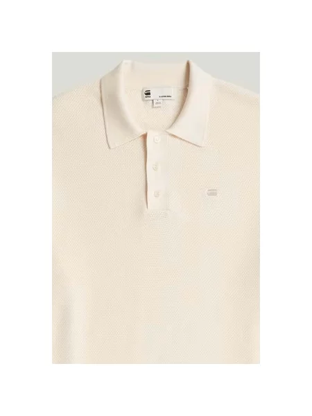 Tricou polo G-star Raw alb