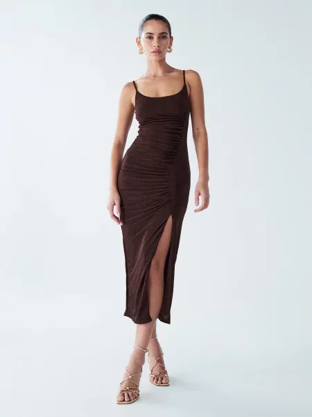 BWLDR Rochie Lani ciocolatiu