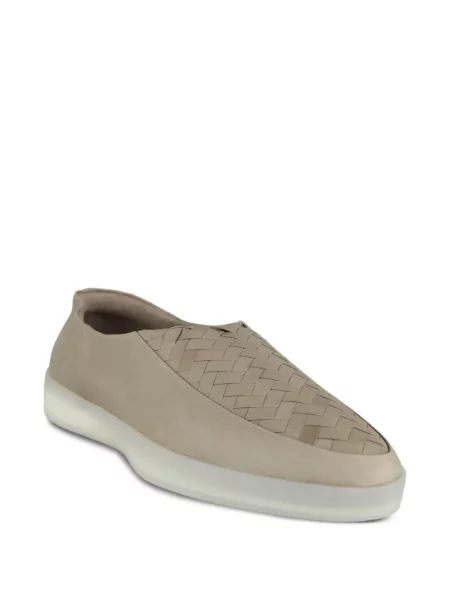 Kožené loafers Fear Of God hnědé