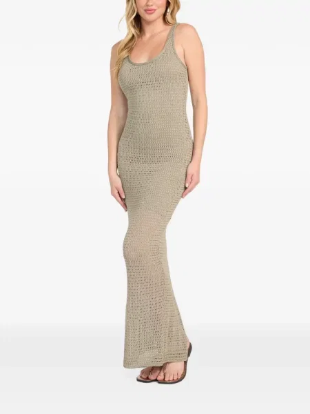 Rochie maxi Guess tricotate verde
