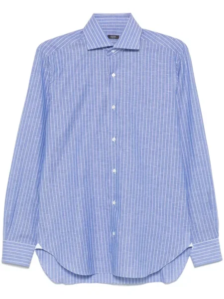 Pruhovaná košile Barba modrá