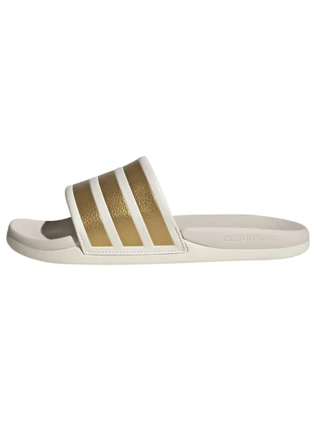 ADIDAS SPORTSWEAR Nizki natikači Adilette Comfort zlata bela