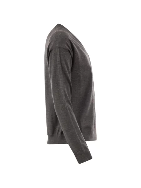 Pulover Weekend Max Mara cu decolteu în V gri