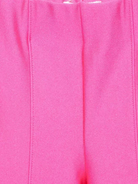 Pantaloni Good American din jerseu roz