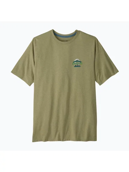 Tricou de trekking pentru bărbați Patagonia Great Waves Responsibili Tee gumtree green verde