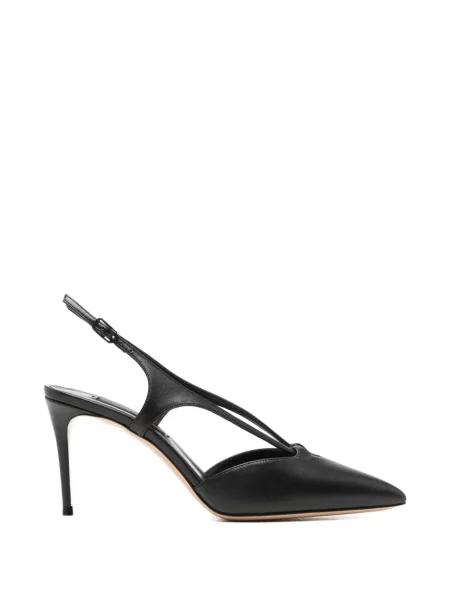 Pantofi cu toc Casadei din piele slingback negru