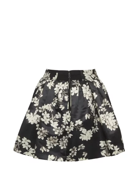 Fusta mini Alice + Olivia cu model floral cu imagine negru