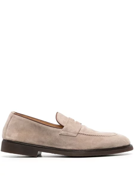 Pantofi loafer Brunello Cucinelli din piele de căprioară