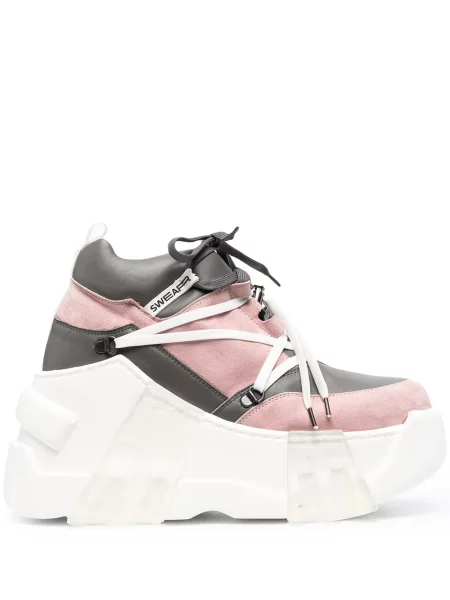 Sneakerși Swear cu platformă gri