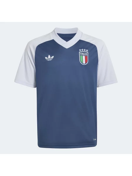 ADIDAS PERFORMANCE Tehnička sportska majica Italy 26 Away Kids Pre-Match plava / zelena / prljavo bijela