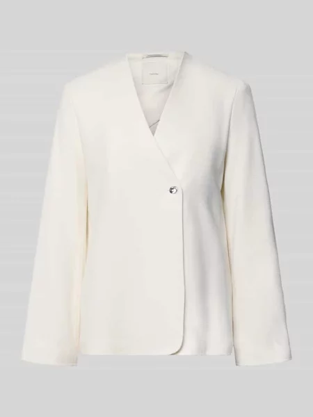 Żakiet o kroju regular fit z fakturowanym wzorem Calvin Klein Womenswear biała