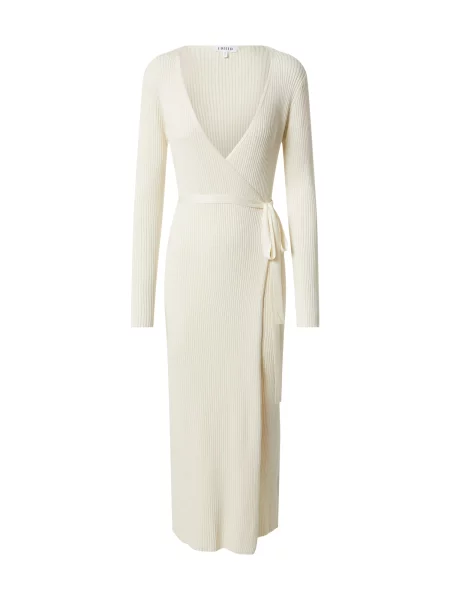 EDITED Rochie tricotat Mailien / bej alb