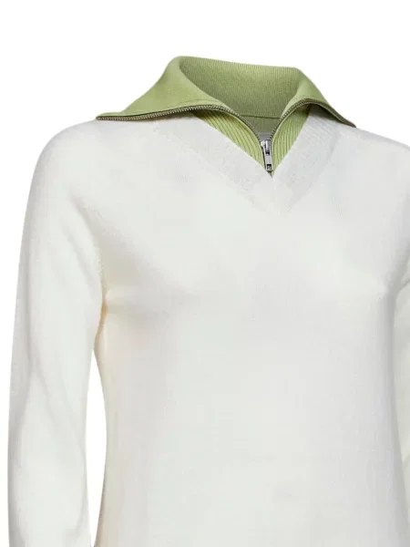 Gulerat pulover Mm6 Maison Margiela alb