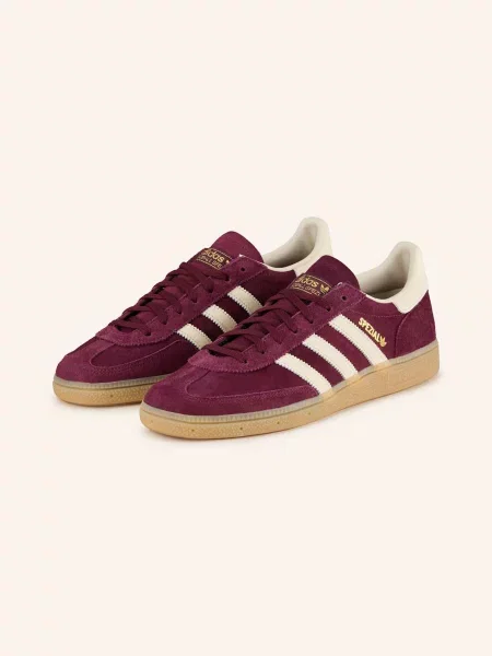 ADIDAS ORIGINALS Tenisky Handball Spezial zlatá / vínově červená bílá