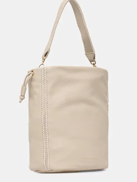 Ročna torba Tommy Hilfiger Th Soft Summer Bucket bež