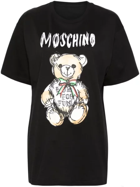 Tricou Moschino cu imagine teddy negru