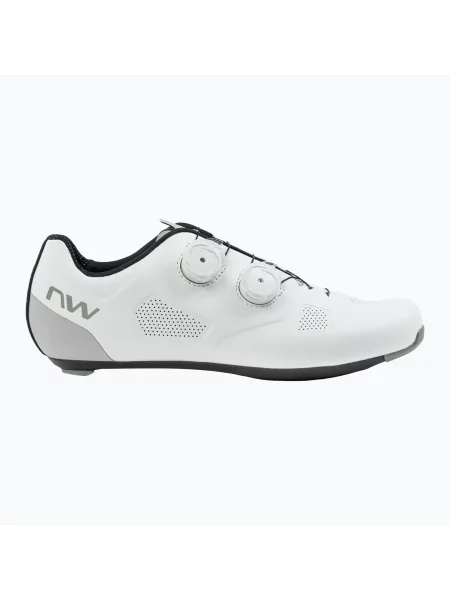 Încălțăminte de șosea pentru bărbați Northwave Revolution white/light grey alb