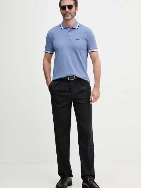 Tricou polo Boss Green albastru
