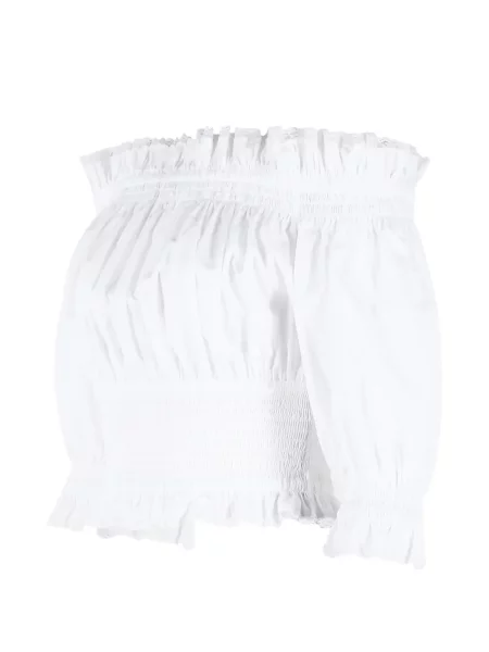 Top Dolce & Gabbana cu volane alb