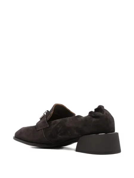 Pantofi loafer Linda Baumann cu cataramă maro