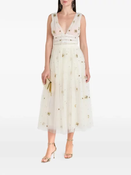 Fustă midi Loveshackfancy până la genunchi