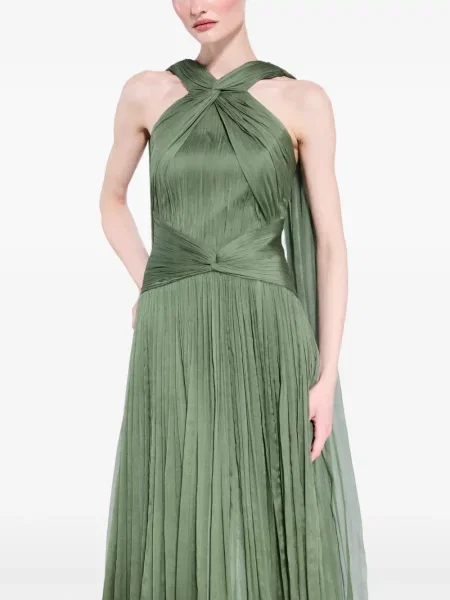 Rochie M.marquise cu gât halter verde