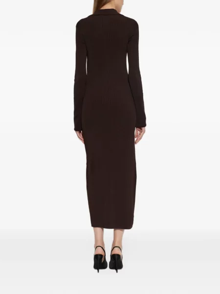 Rochie midi Iro tricotate maro