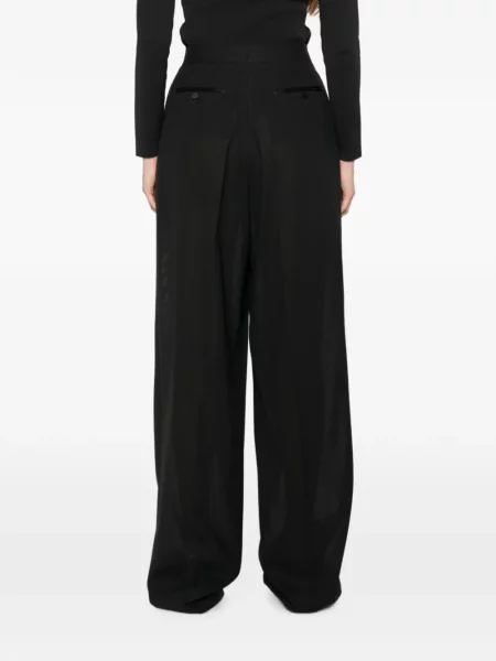 Pantaloni Tom Ford din satin negru