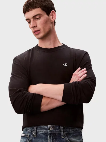 Лонгслив Calvin Klein Jeans черный