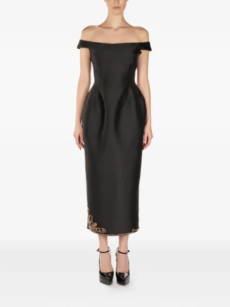 Rochie midi Araftu până la genunchi de costum negru