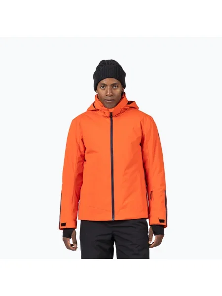 Мъжко скиорско яке Rossignol Strawpile golden gate оранжево