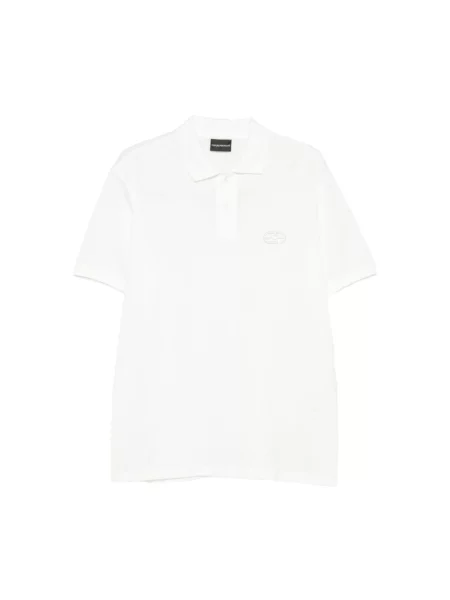 Koszulka polo Emporio Armani biała