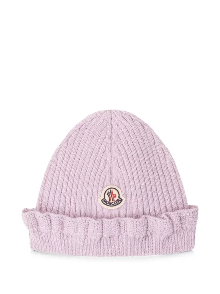 Czapka dziecięca Moncler Enfant fioletowa