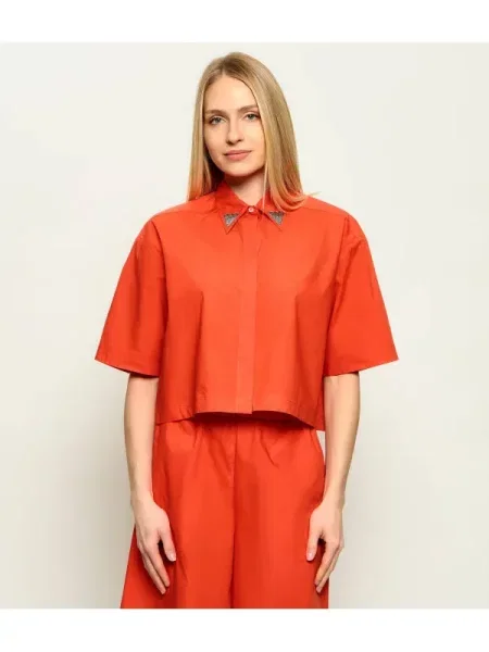 Pinko Cămașă PESCARA | Cropped Fit portocaliu