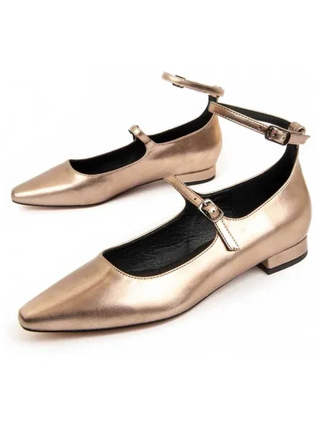 Pantofi Montevita auriu