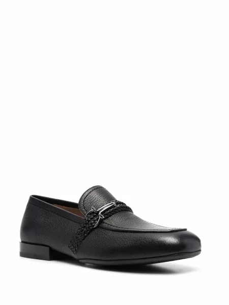 Iš natūralios odos loaferiai Ferragamo juoda