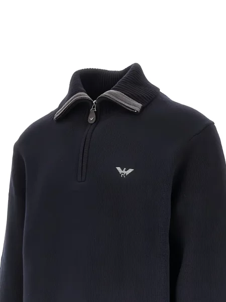 Džemper Emporio Armani s autogramom plava