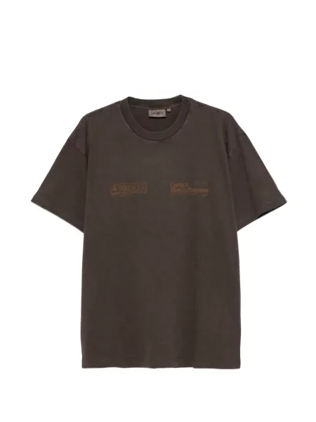 Tricou Carhartt Wip cu imagine maro