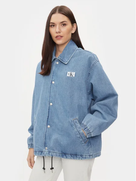 Calvin Klein Jeans Geacă de blugi Skater albastru