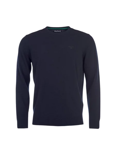 Sweter Barbour wełniany klasyczny niebieski