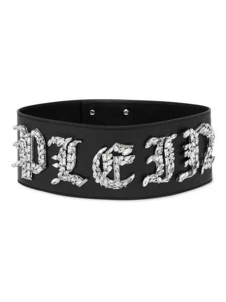 Pasek Philipp Plein skórzany czarny