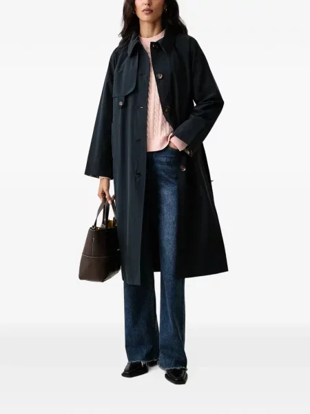 Препасан тренчкот Barbour синьо