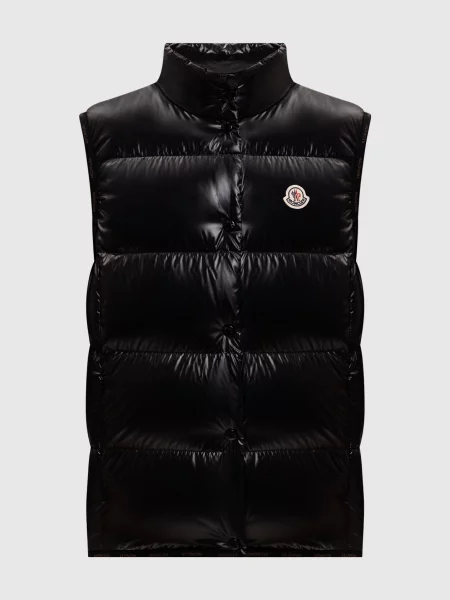 Пуховий жилет Badia з нашивкою логотипа Moncler чорний