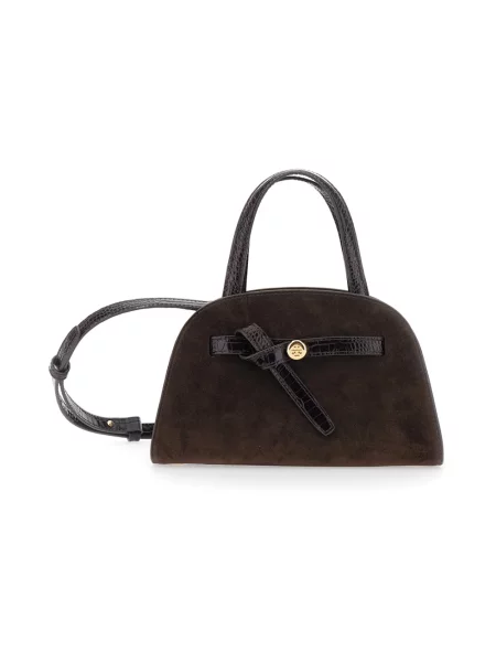 Torebka Tory Burch zamszowa brązowa