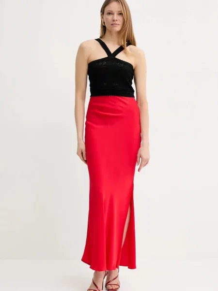 Спідниця Twinset maxi пряма червоний