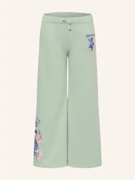Abercrombie & Fitch Tepláky světle zelená / růžová modrá