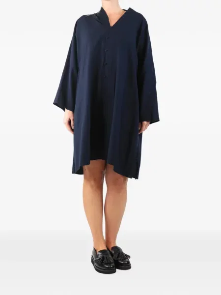 Rochie mini Babaghuri Travel cu decolteu în V albastru