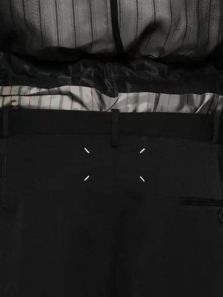 Pantaloni Maison Margiela plisate negru