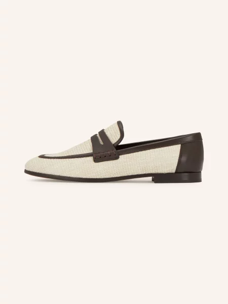 Brunello Cucinelli Penny Loafers světle / tmavě hnědá